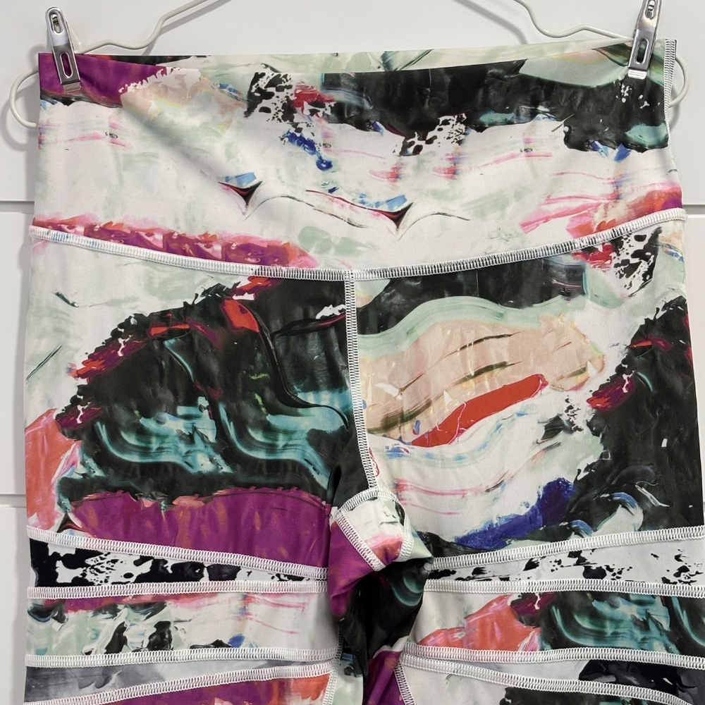 Lululemon high times pigment wave multi colour leggings size 10 - Picture 4 of 15